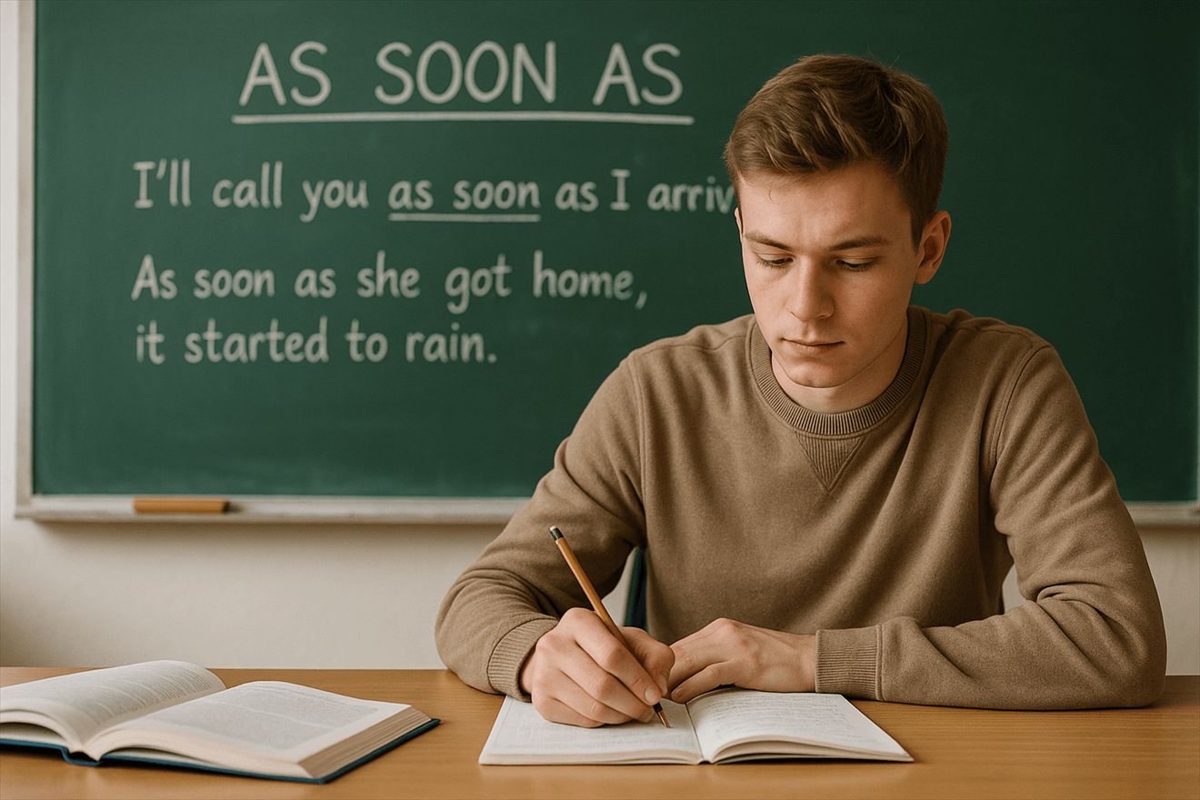 As Soon As Kullanımı: İngilizce Zaman Bağlaçları Rehberi.