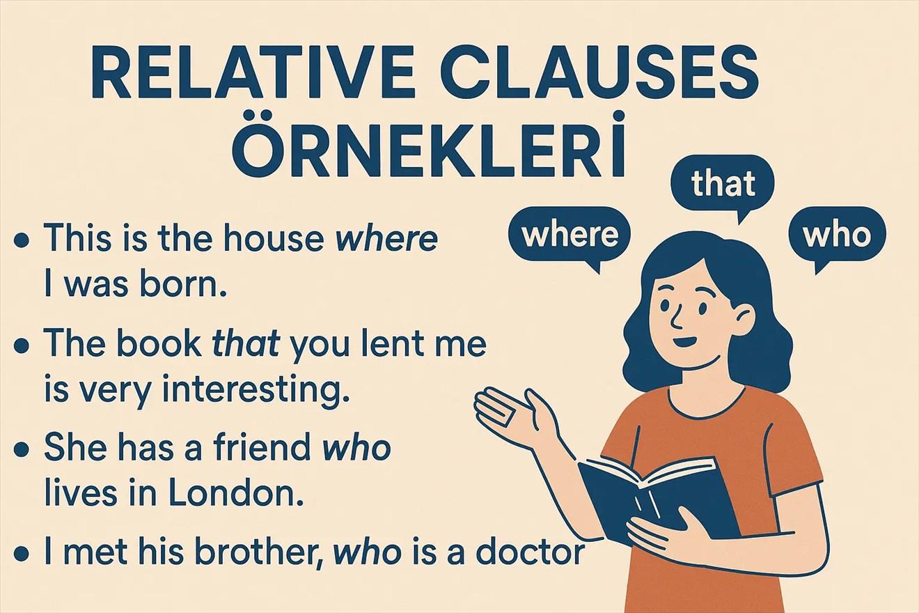 İngilizce Relative Clauses Örnekler ve Kolay Anlatım.